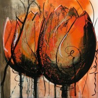 Orange Tulips with a twist